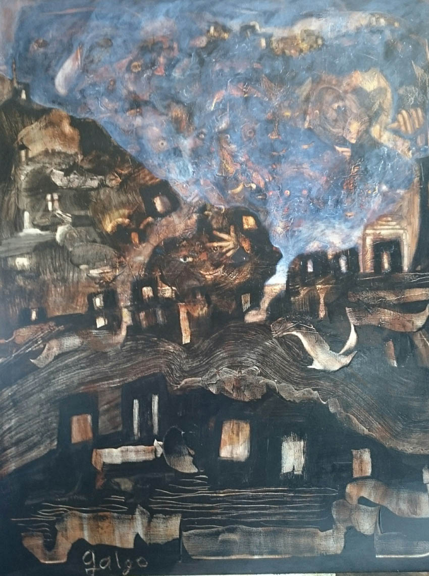 Obra 1970 del Pintor Galgo